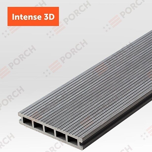 Террасная доска Porch Intense Silver 3D 3000\4000 х150х24 мм