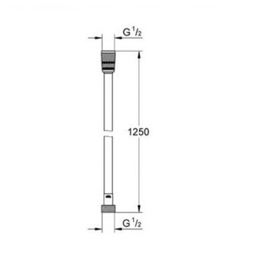 Душевой шланг Grohe Silverflex 1250 мм 