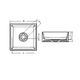 Умивальник Riho Thin Square (W023001105)