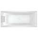 Ванна Riho Still Square LED 180x80 R/L подголовник слева подголовник слева
