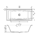 Ванна Riho Still Square LED 170x75 (B100005005)