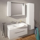 Тумба з раковиною Fancy Marble Sumatra 1 (ШН 980 + 3409101) білий глянець білий глянець
