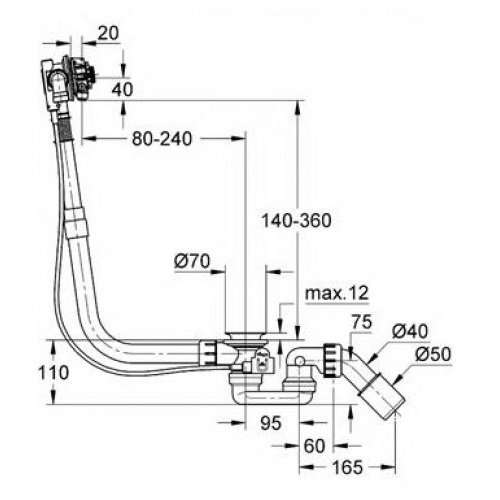 Сифон для ванни Grohe Talentofill 28991000