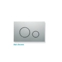 Кнопка смыва Koller Pool Twin White  Mat Chrome 