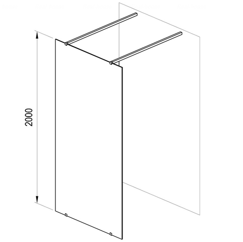 Неподвижная душевая стенка Ravak Walk-In Free-140
