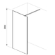 Неподвижная душевая стенка Ravak Walk-In Wall-110 профиль черный профиль черный