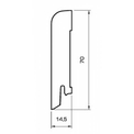 Плінтус Pedross 70x14x2400 мм 050176 світлий  040006