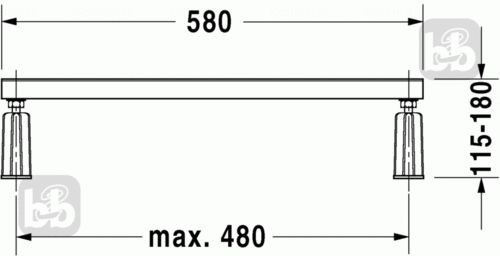 Ножки для ванн Duravit DCODE для  ванни и поддона