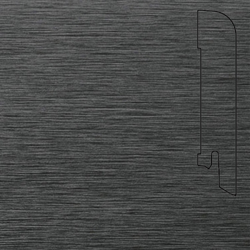 Плінтус Pedross Aluminium 70*15*2400 Aluminium Dark (темний) Aluminium Dark (темний)