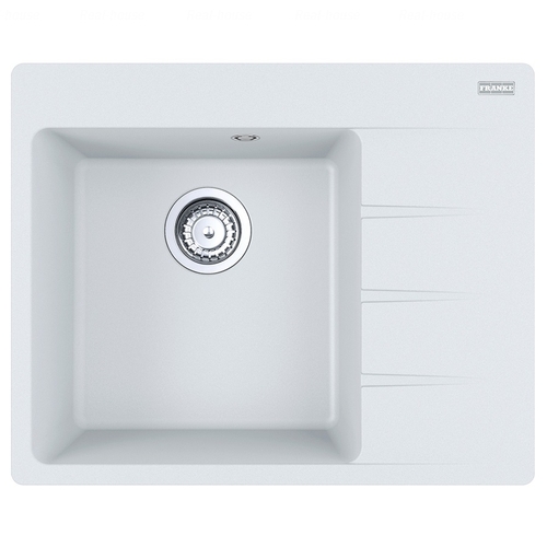 Кухонная мойка Franke Centro CNG 611-62 TL, правое крыло белый белый