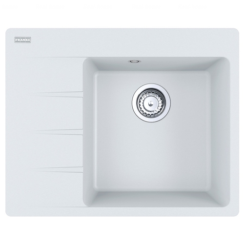 Кухонная мойка Franke Centro CNG 611-62 TL, левое крыло белый белый