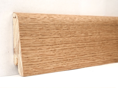 Плинтус деревянный шпонированный Ключук Евро Дуб натуральный Дуб натуральный