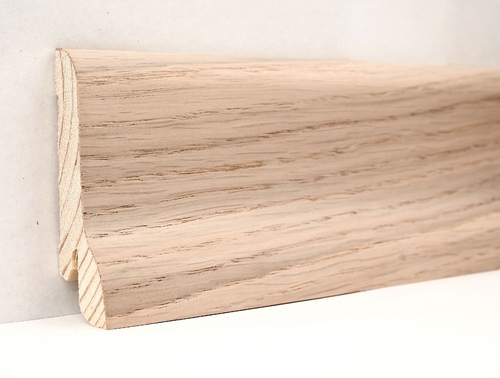 Плинтус деревянный шпонированный Ключук Евро Дуб выбеленный Дуб выбеленный