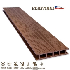 Террасная доска Perwood Home Светлый дуб 4000х147х28 мм
