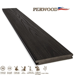 Террасная доска Perwood Grand Massive Эбонит 4000х161х21 мм