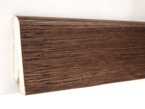 Плинтус деревянный шпонированный Ключук Евро Дуб какао Дуб какао