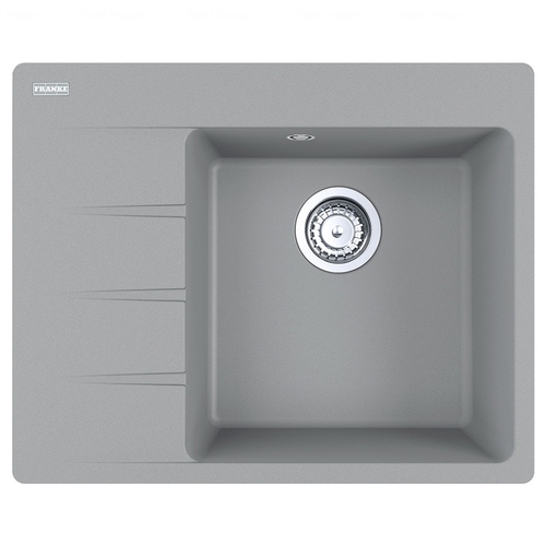 Кухонная мойка Franke Centro CNG 611-62 TL, левое крыло серый камень серый камень