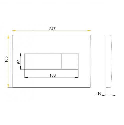 Сенсорна кнопка змиву Alca plast M370S
