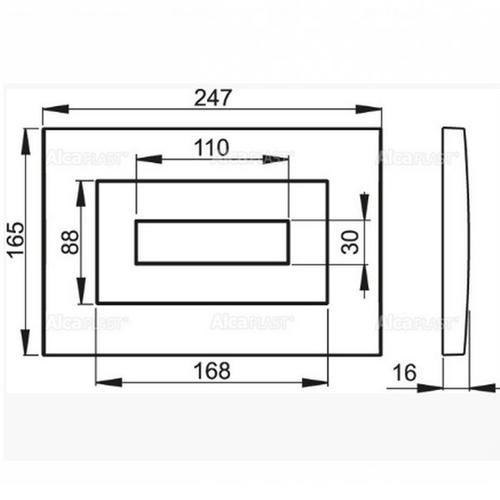 Кнопка змиву Alca plast M478