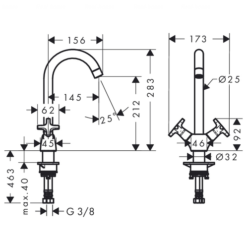 Змішувач для кухні Hansgrohe Logis Classic (71285000)