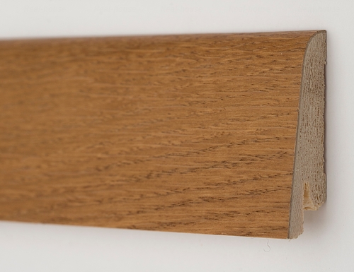 Плинтус деревянный шпонированный Ключук Рустик 2200х80х19 мм Дуб медовый Дуб медовый