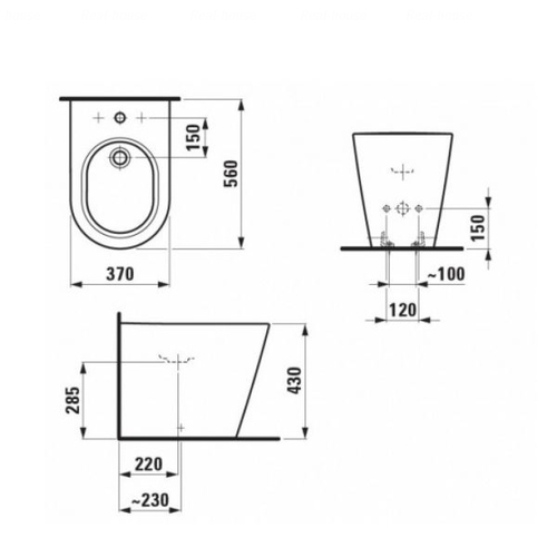 Біде Laufen Kartell (H8323310003021)