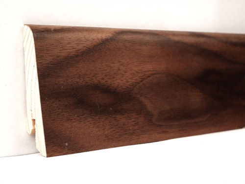 Плинтус деревянный шпонированный Ключук Евро Орех американский Орех американский