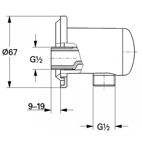 Подключение душевого шланга Grohe Relexa 28671000