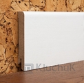 Плинтус Ключук 100 MDF RAL 9003, без шпона волна прямой