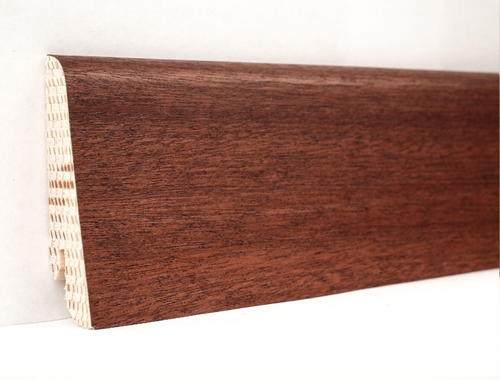 Плинтус деревянный шпонированный Ключук Евро Сапели Сапели