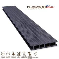 Террасная доска Perwood Home Серый камень 4000х147х28 мм