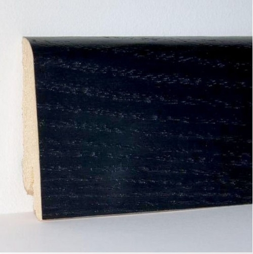 Плинтус деревянный шпонированный Ключук Евро Дуб черный 2200/2400 мм Дуб черный 2200/2400 мм