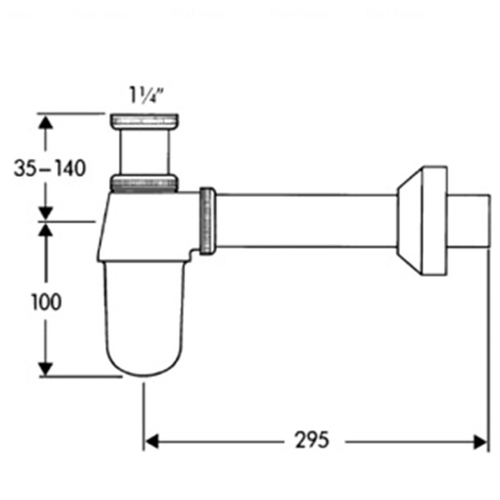 Сифон для умивальника Hansgrohe (52010000)