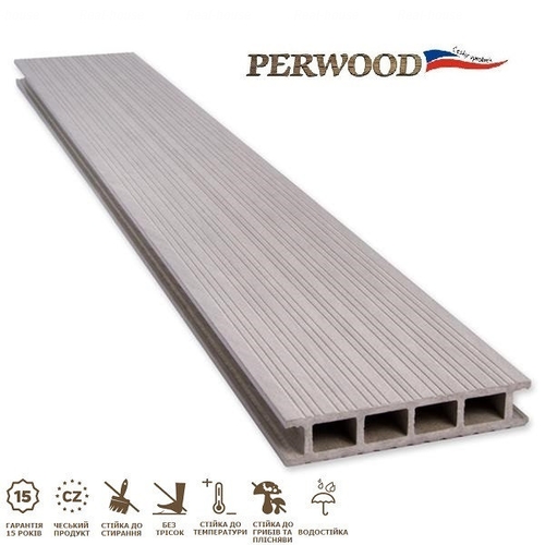 Терасна дошка Perwood Home Слонова кістка 4000х147х28 мм 