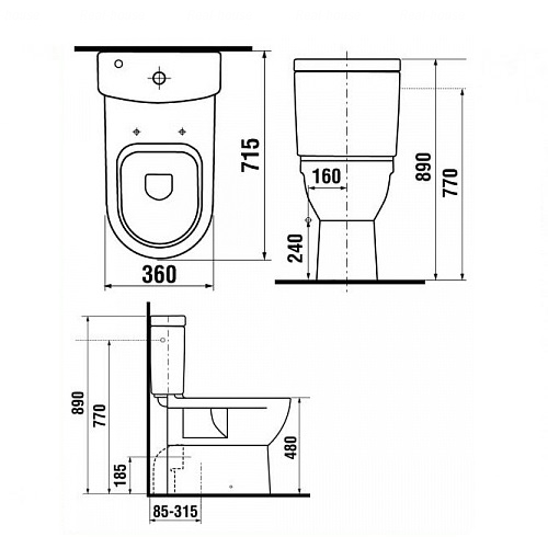 Унітаз Jika Mio 500 (H8247160000001)