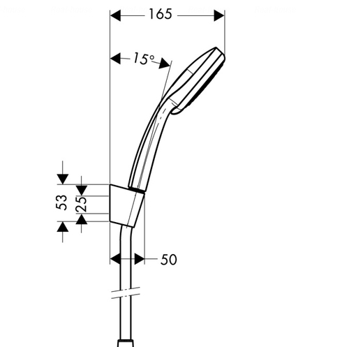 Душовий гарнітур Hansgrohe Croma 100 Vario/Porter S (27594000)